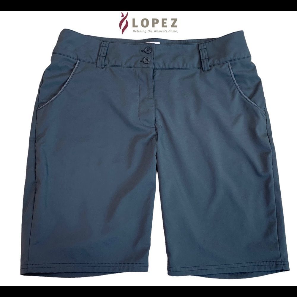 LOPEZ gray golf shorts Sz 10 NWOT